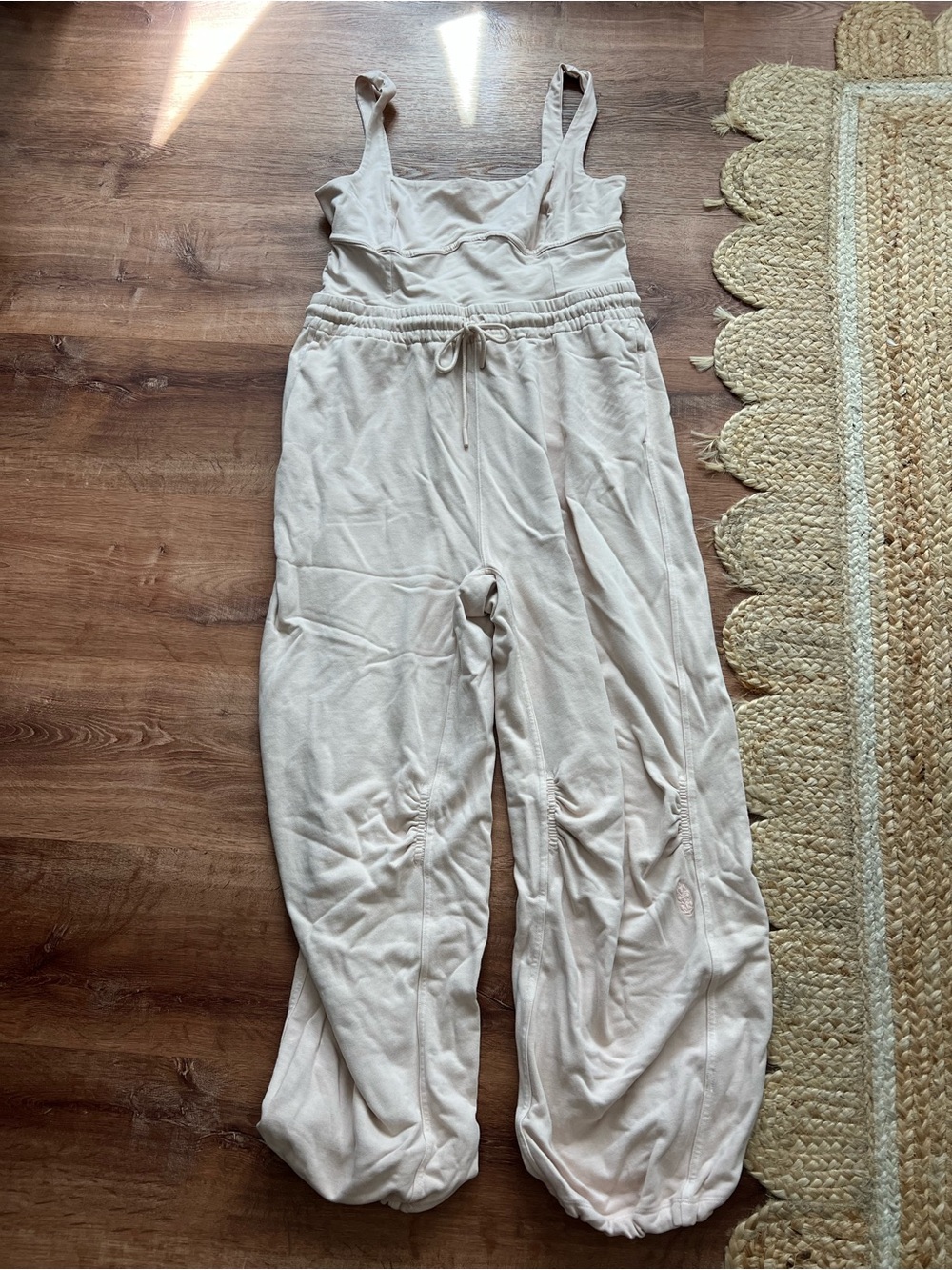 Free People FP Movement Inbound Onesie Size XL RT $128 Dusty Pink